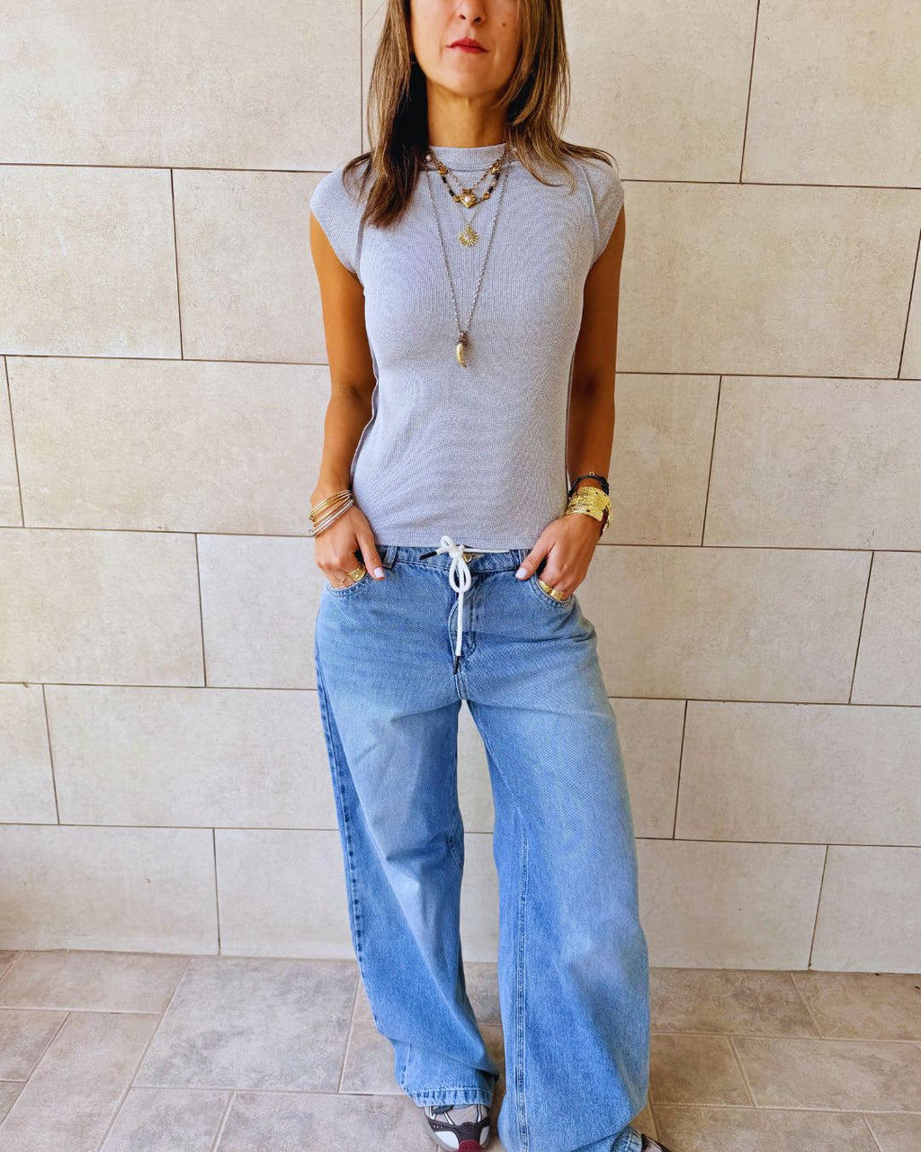 Grey 140 Contour Tee