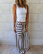 Café Stripe Pants