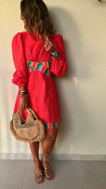 Watermelon Gum Drop Cut Out Mini Dress