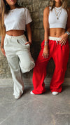 Red Day Off Pocket Sweat Pants