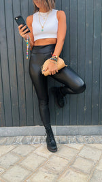 Frillu Leather Signature Fit Leggings