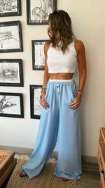 Baby Blue Summer Trim Pants
