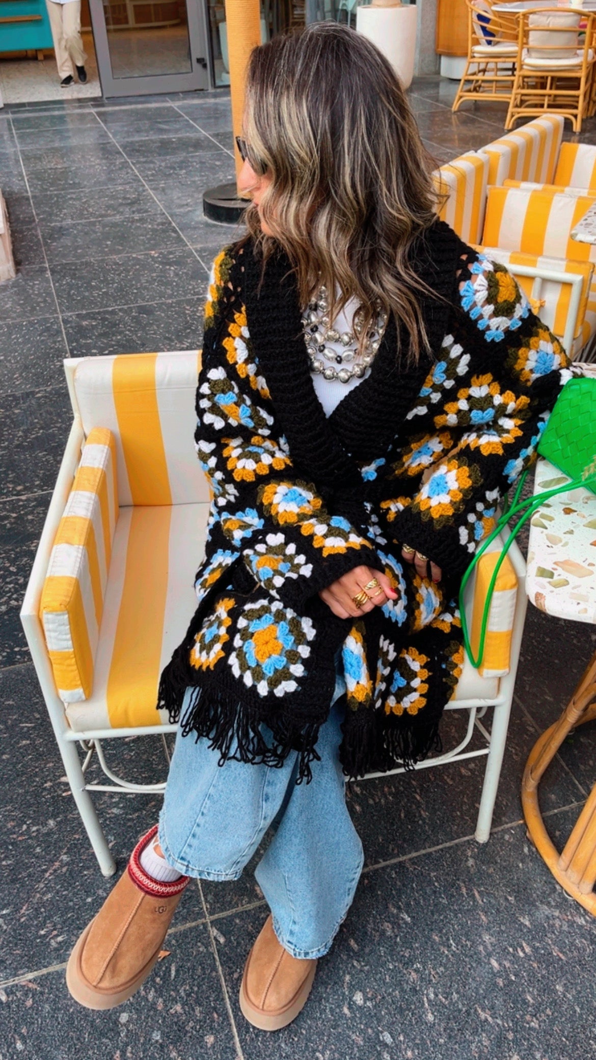 Retro Premium Handmade Heavy Longline Cardigan – Frillu