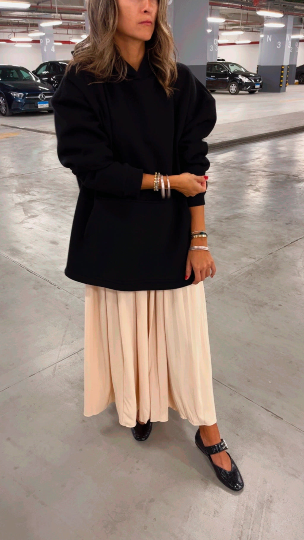 Beige Out & About Skirt