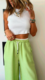 Lime Summer Trim Pants
