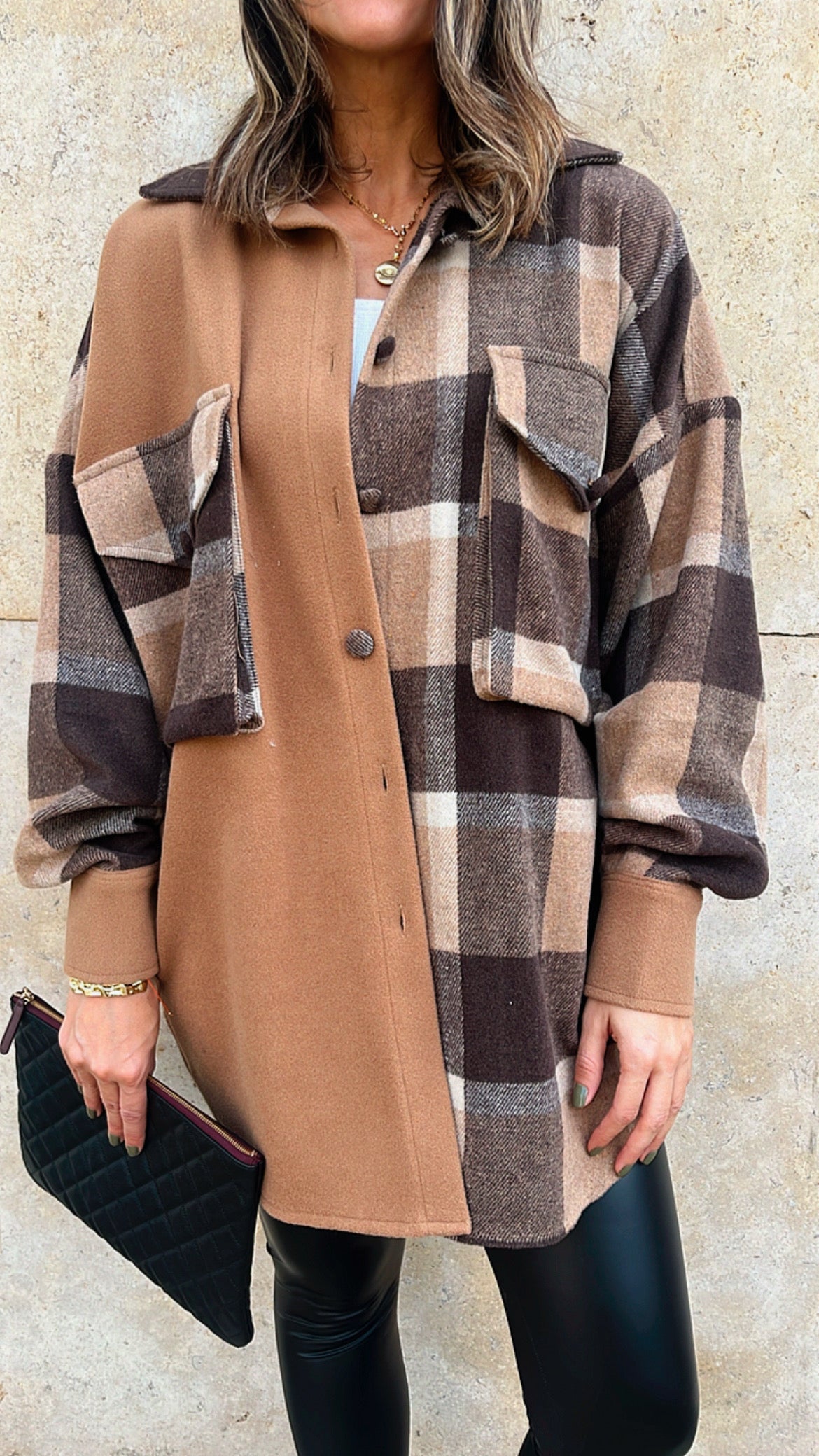 Brown Never Even Flannel Shirt