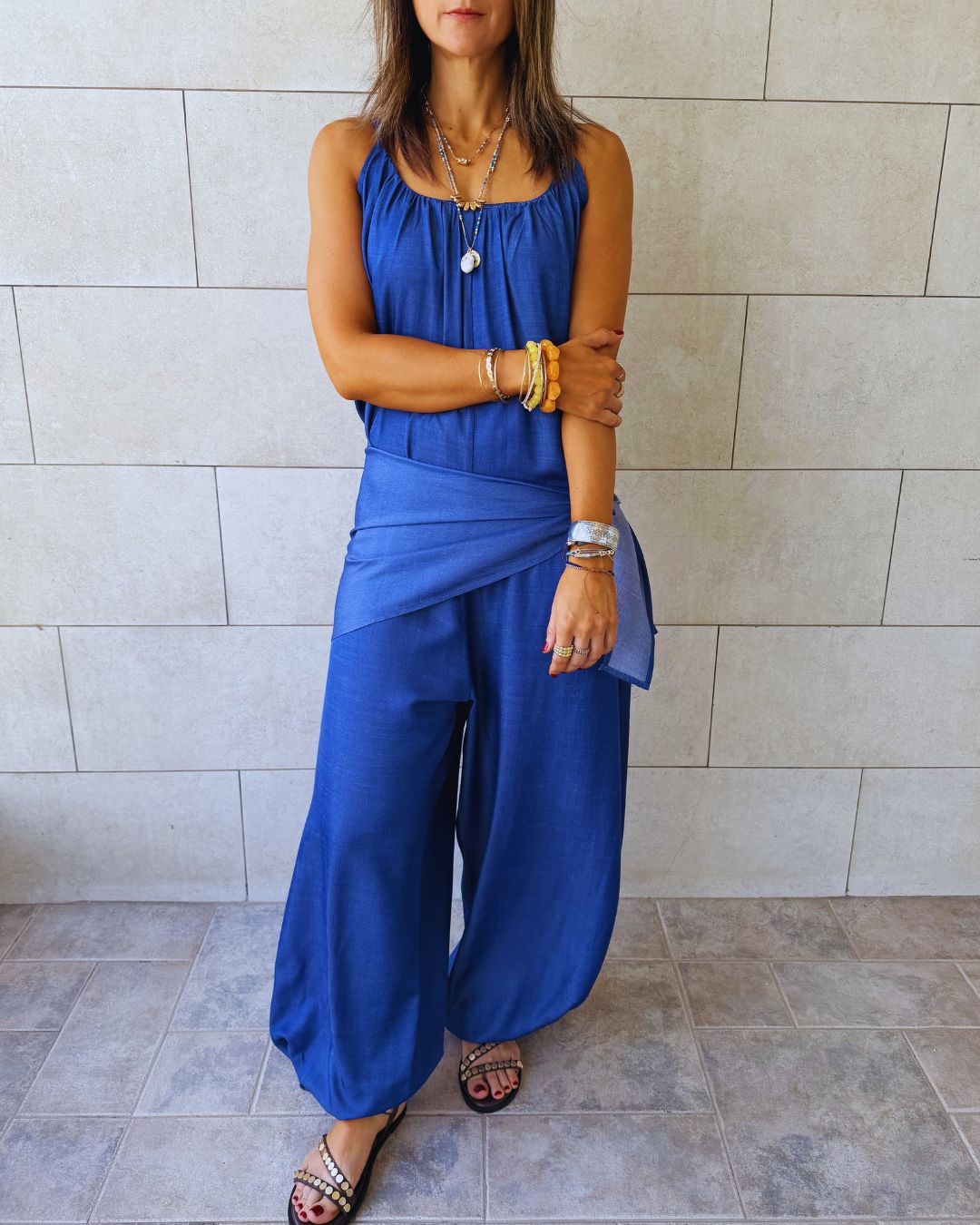Paloma Dark Blue Denim Jumpsuit