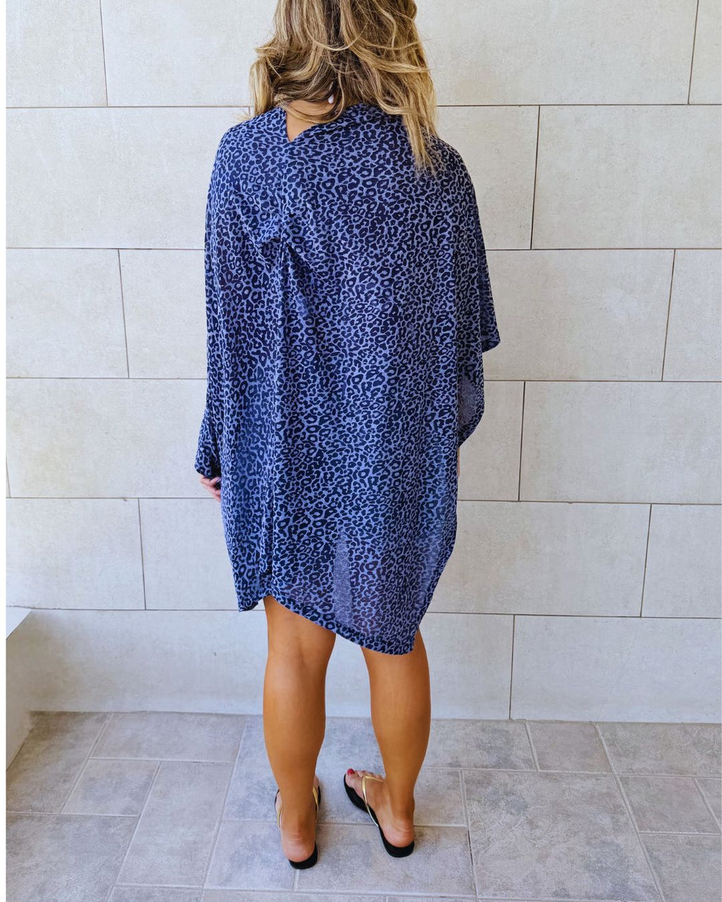 Blue Wild Riviera Poncho