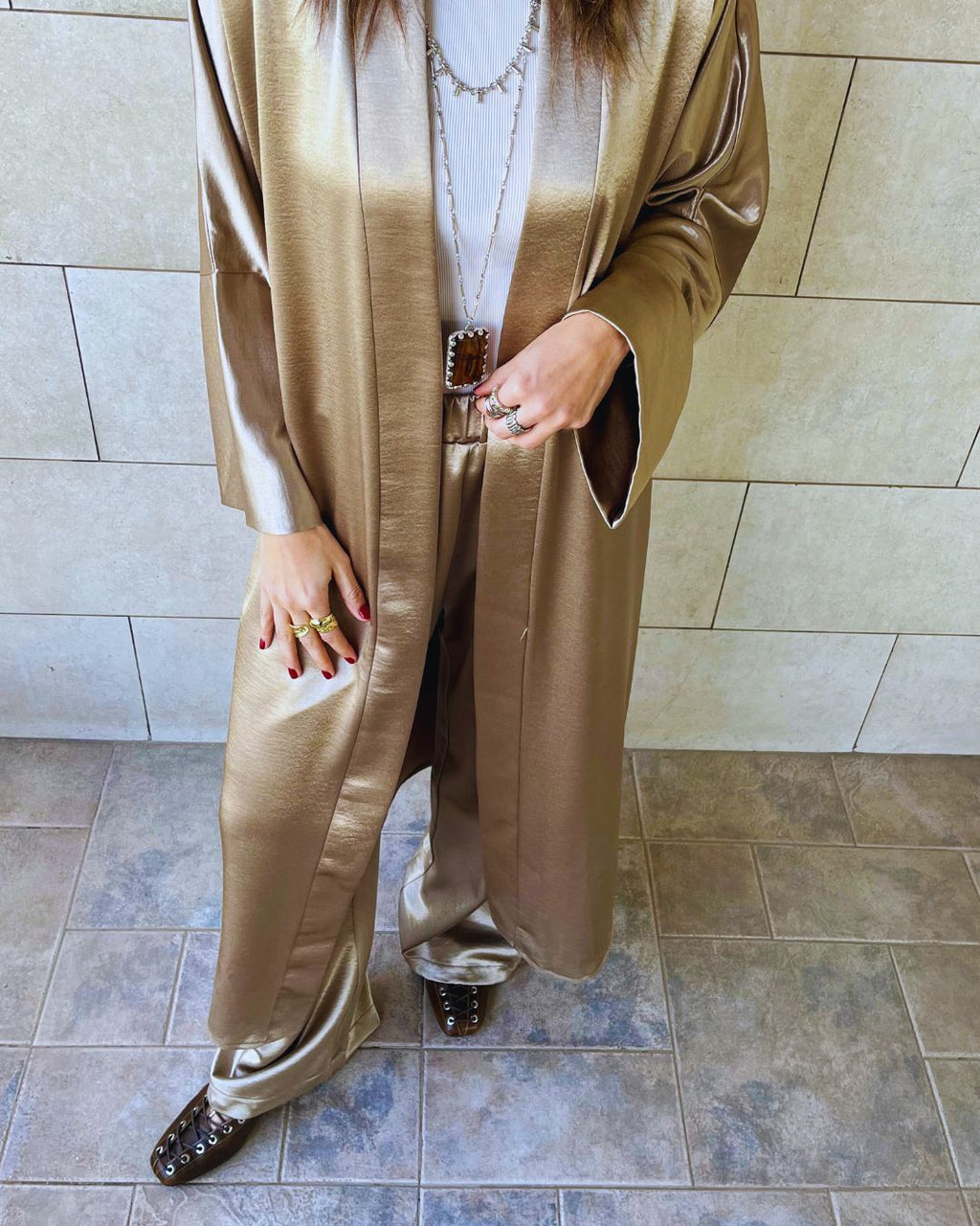 Beige After Sunset Cardigan