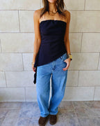 Asymmetrical Crinkle Top