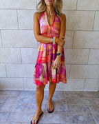 Sabbia Rosa Tie Back Dress