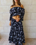 Bandana Flow Off Shoulder Top