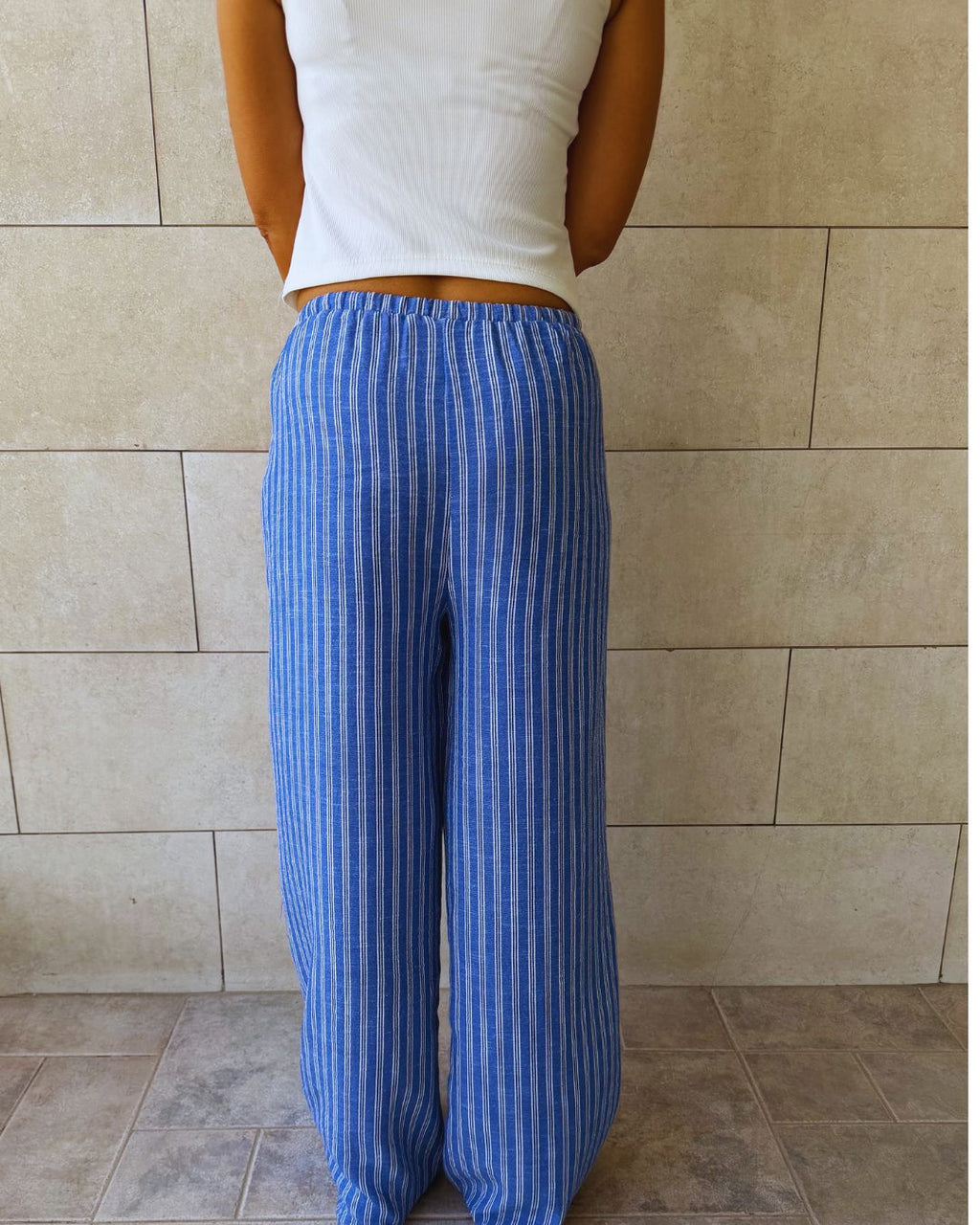 Baby Blue Stripe All-Day Pants