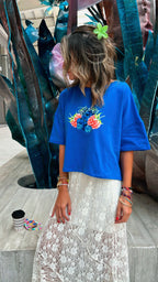 Berry Blue High Low Tee