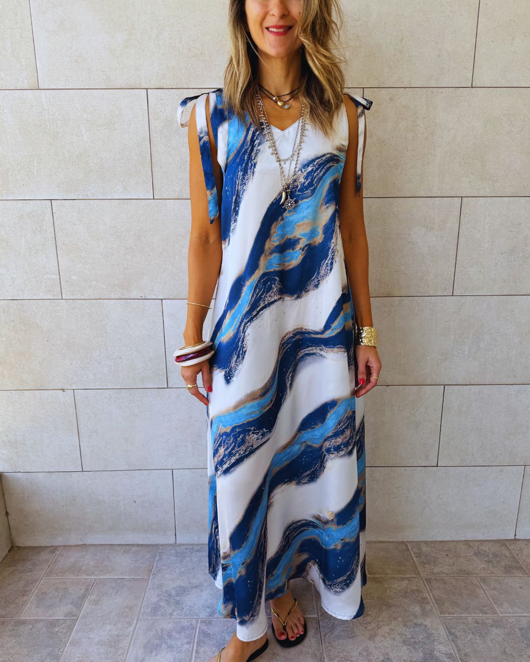 Smeralda Tie Shoulder Dress