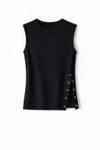 Black 140 Soft Snap Top