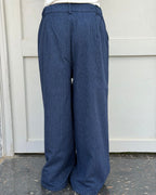 Navy Check Flannel Pants