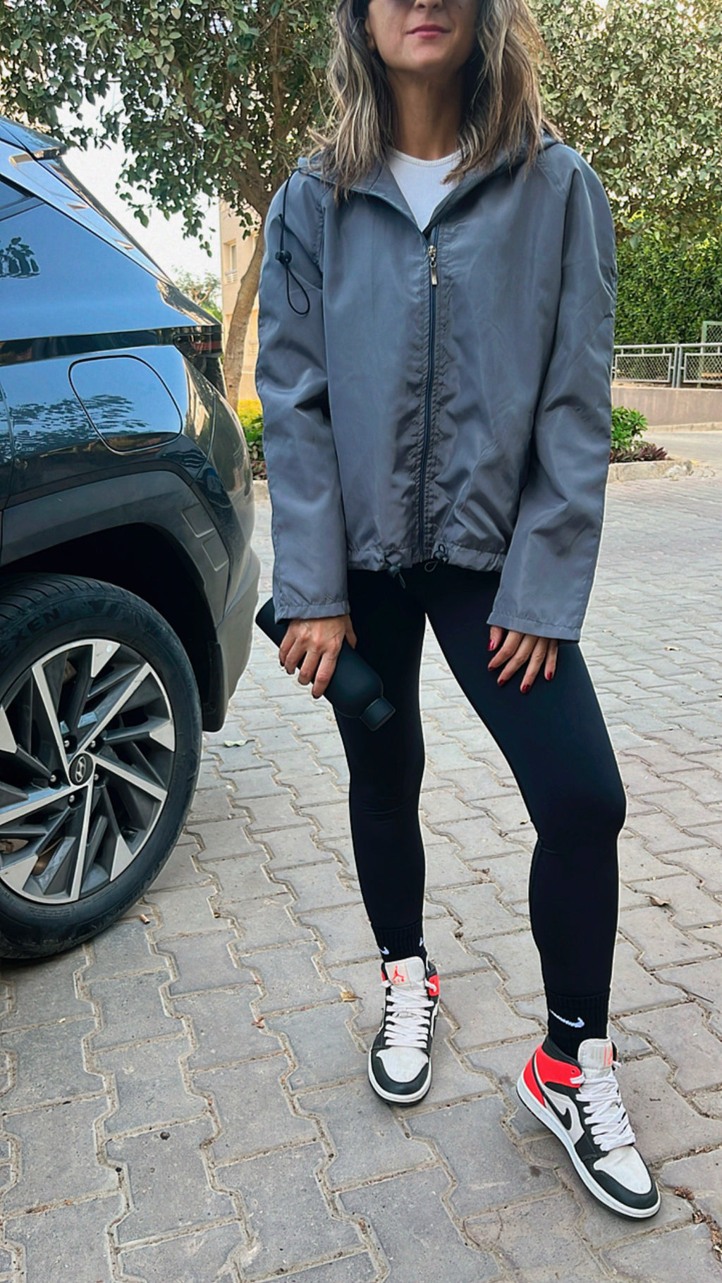 Grey Waterproof Adjustable Jacket