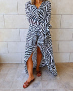 Untamed Jungle Ruffle Dress
