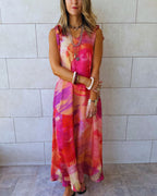 Sabbia Rosa Tie Shoulder Dress