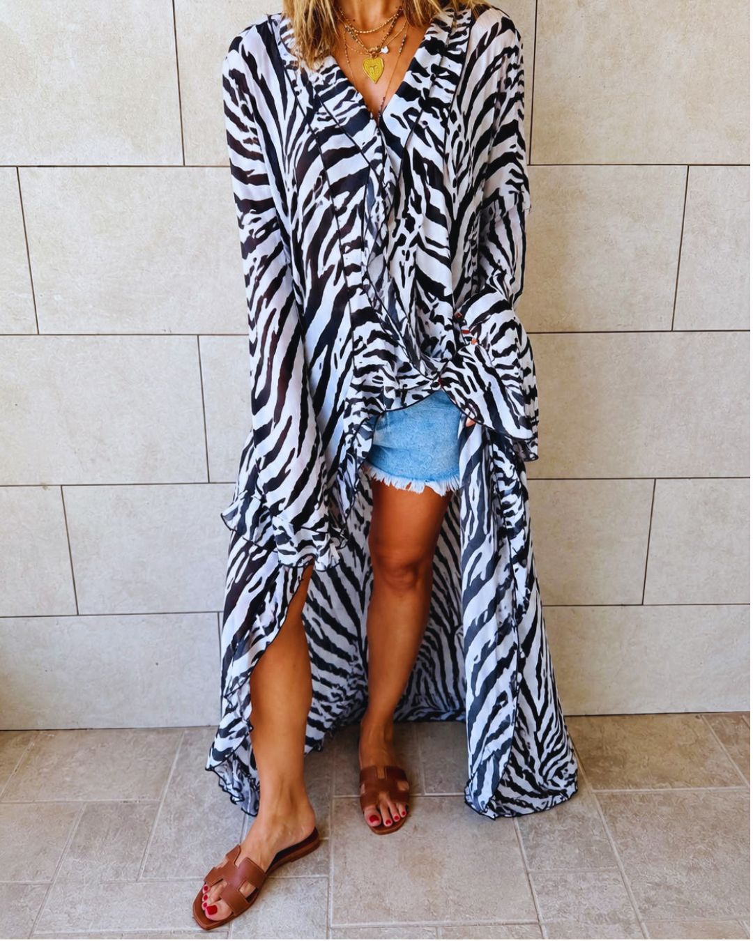 Untamed Jungle Ruffle Dress