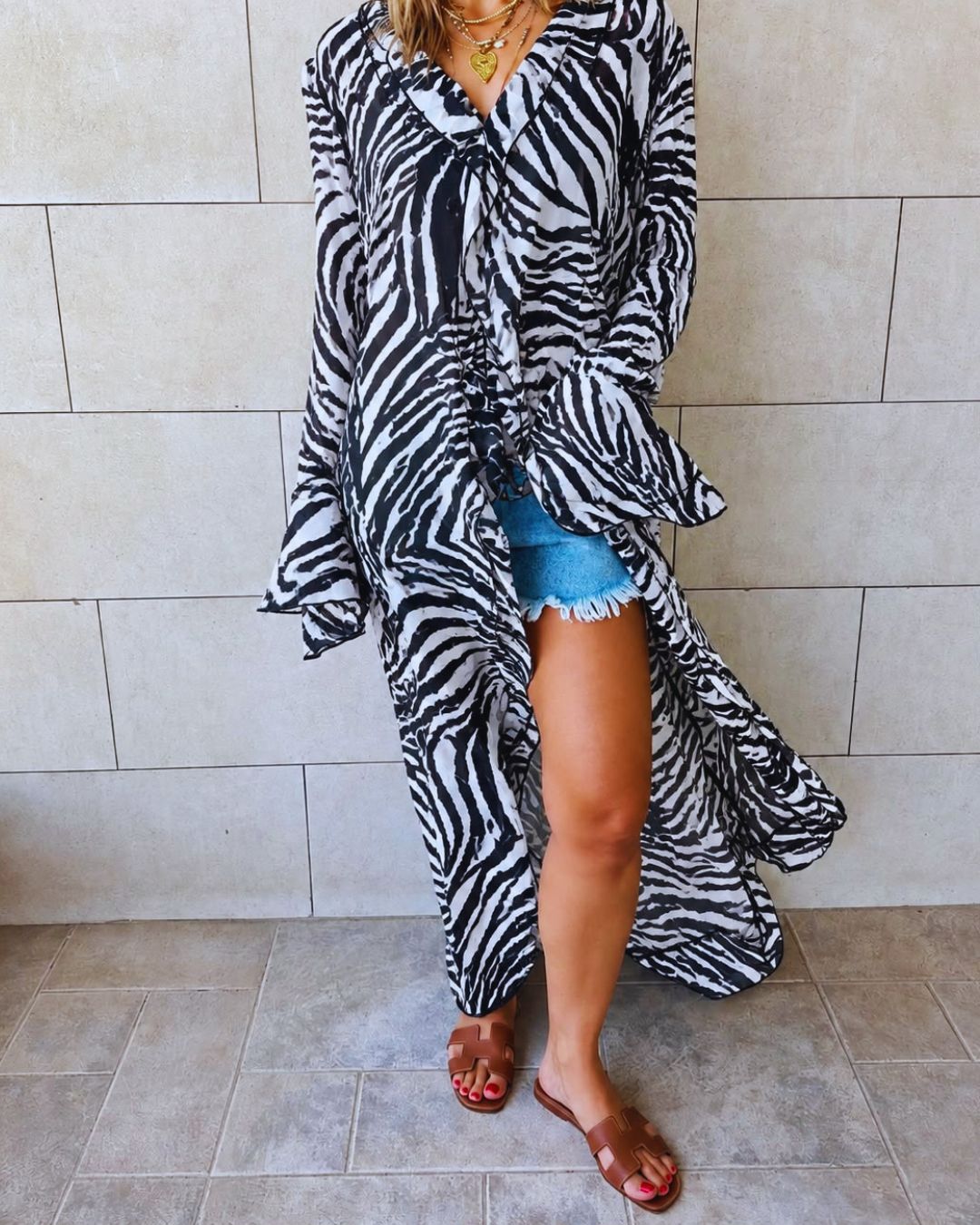 Untamed Jungle Ruffle Dress