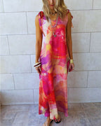 Sabbia Rosa Tie Shoulder Dress