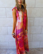 Sabbia Rosa Tie Shoulder Dress