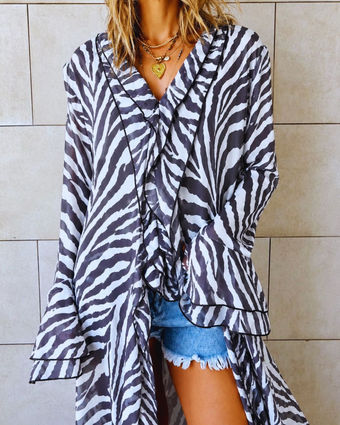 Untamed Jungle Ruffle Dress