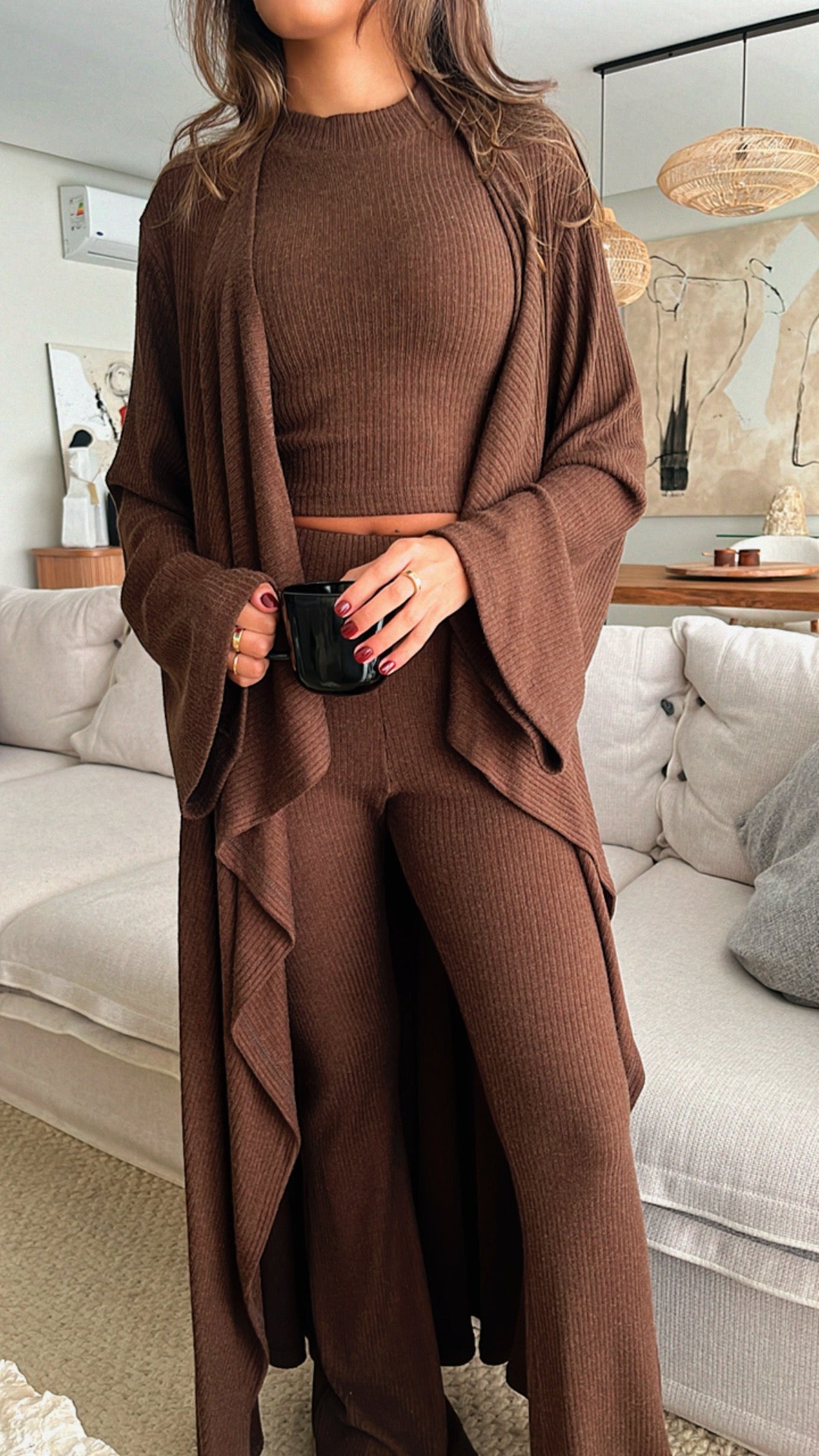 Brown Its Time To Lounge 3 Piece Set