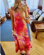 Sabbia Rosa Tie Shoulder Dress