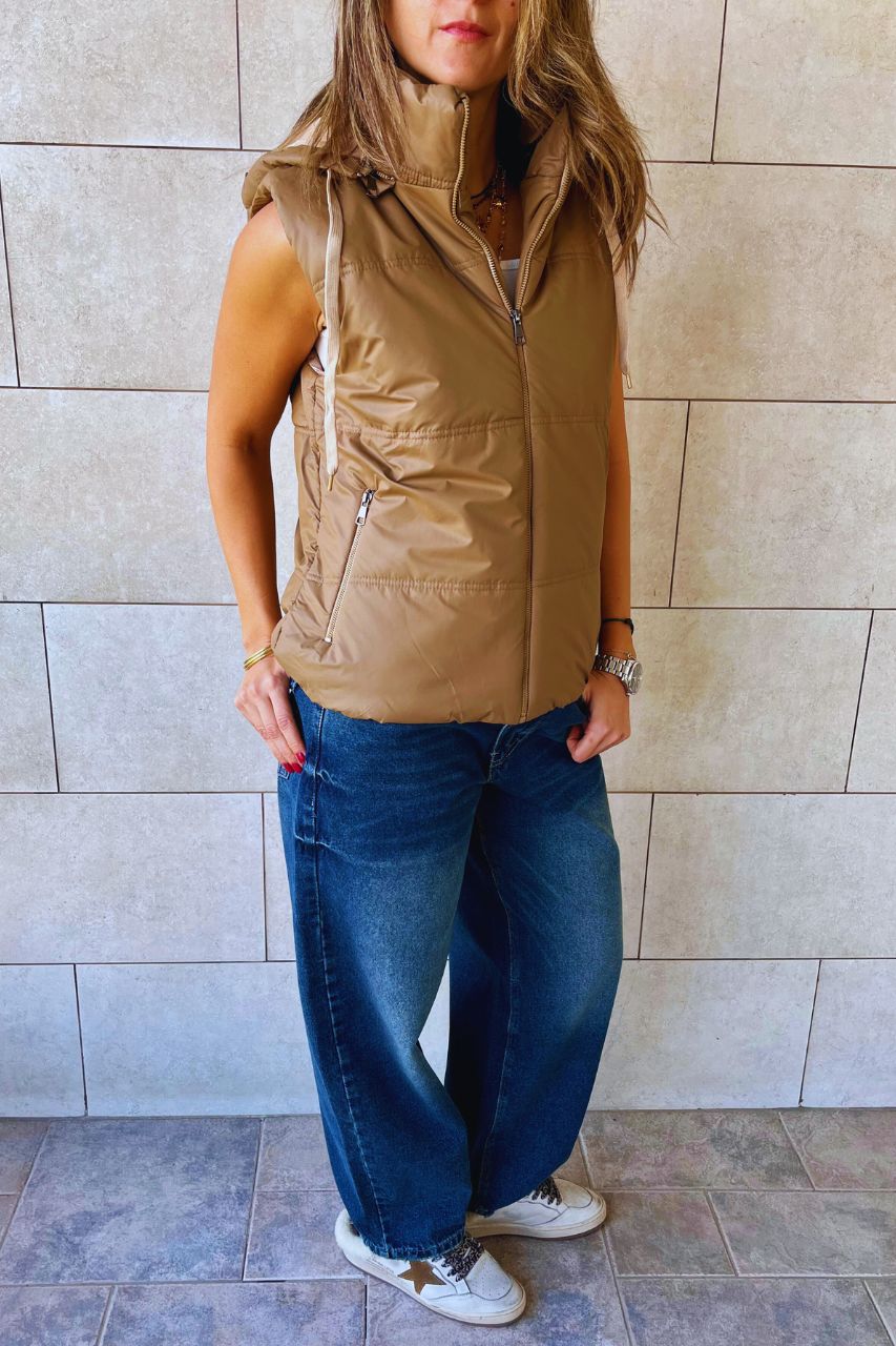 Brown Puffer Vest