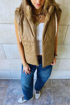 Brown Puffer Vest