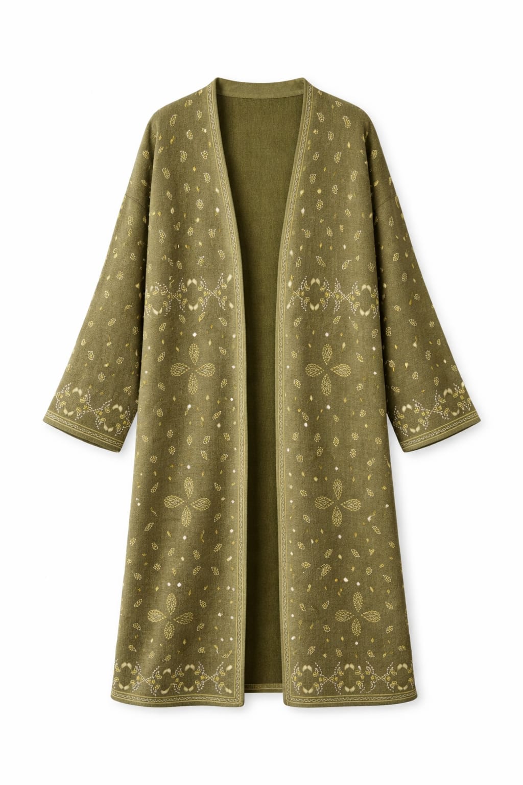 Olive Cult-Favorite Knit Bandana Kimono