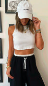 Black Summer Trim Pants