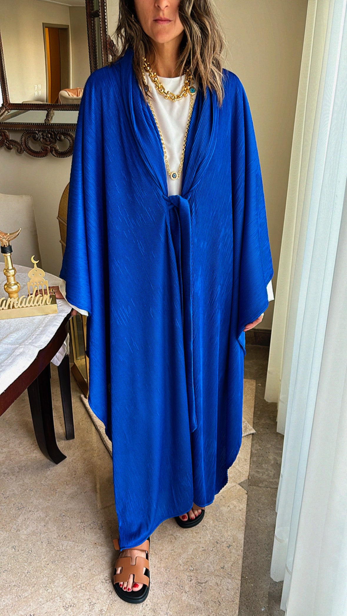 Blue Glowy Knot Kaftan