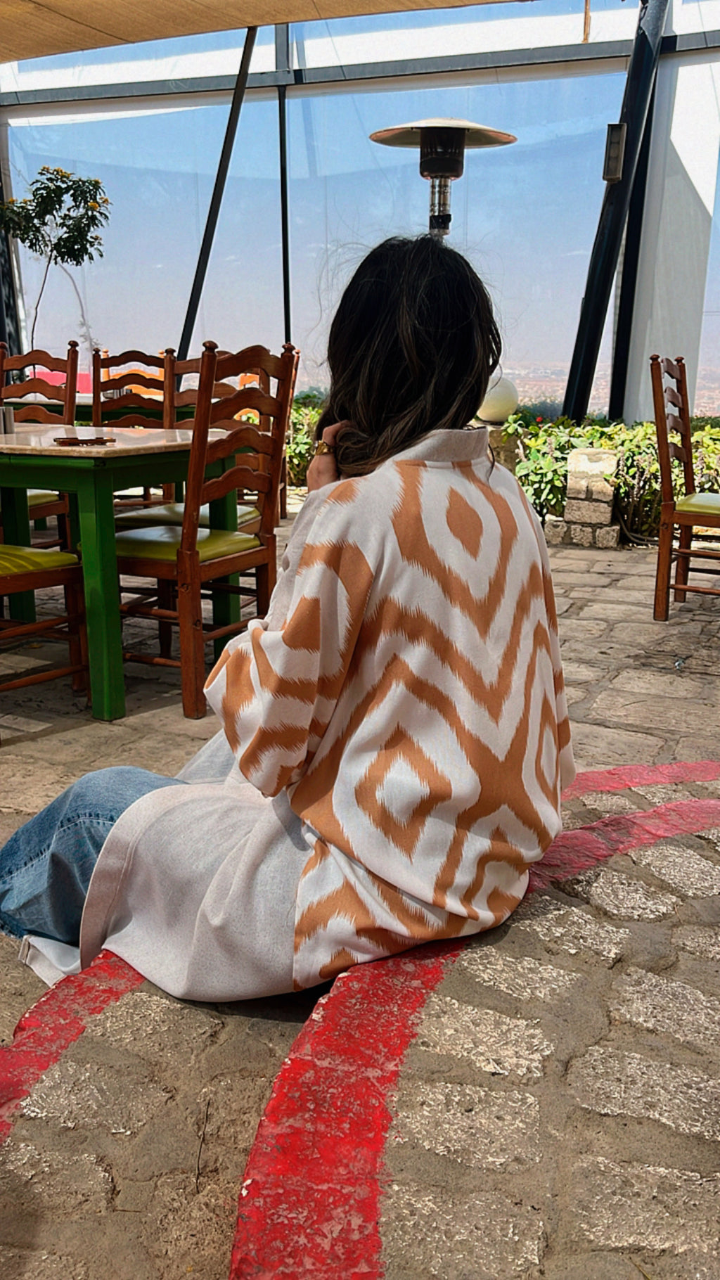 Beige Its All In The Back Kimono