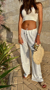 White Bohemian Girly Pants