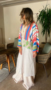 Warm Weather Detailed Linen Kimono