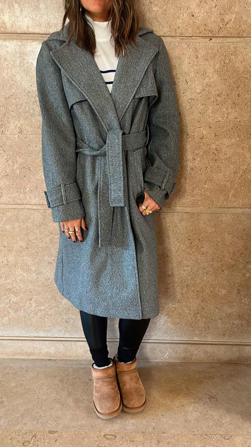 Grey Defined Coat