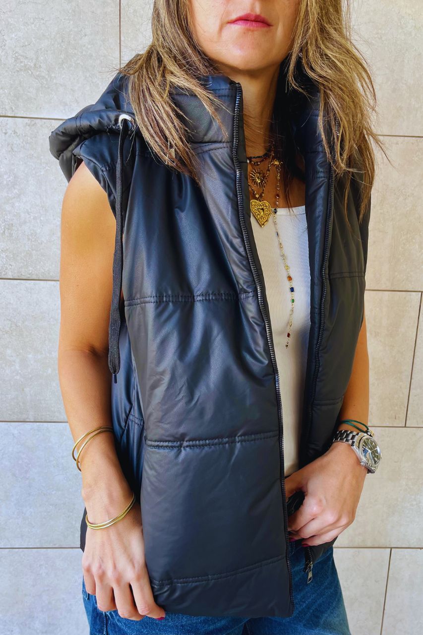 Black Puffer Vest
