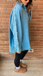 Light Blue Long Sleeve Denim Shirt