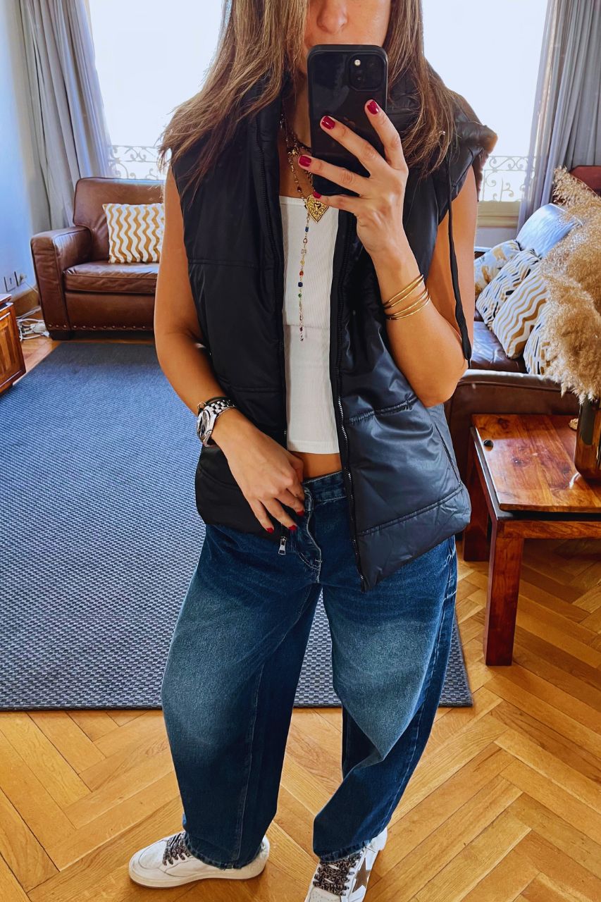 Black Puffer Vest