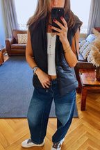 Black Puffer Vest