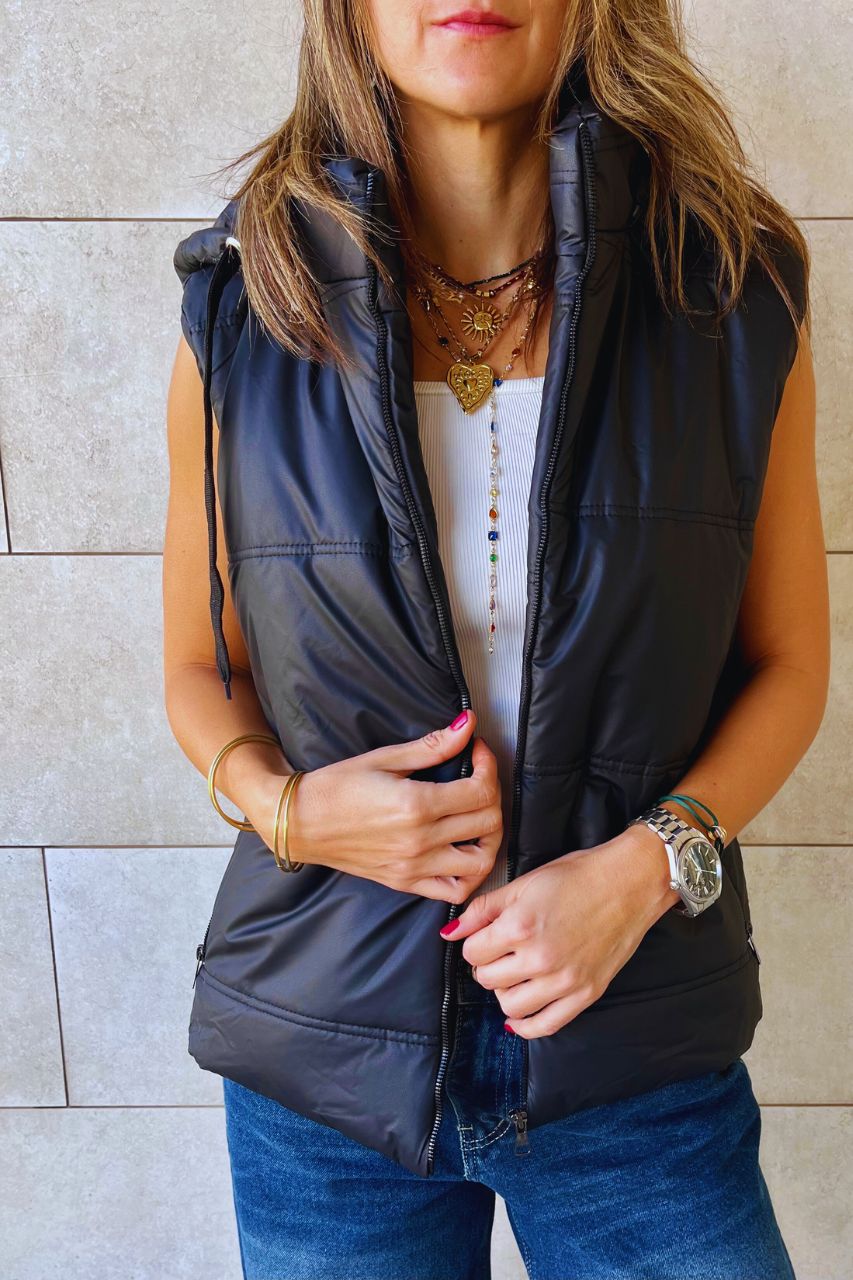 Black Puffer Vest