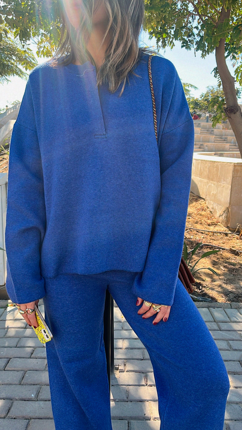 Blue Collard Up Set
