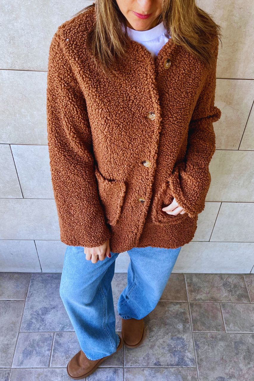 Camel Teddy Bear Jacket