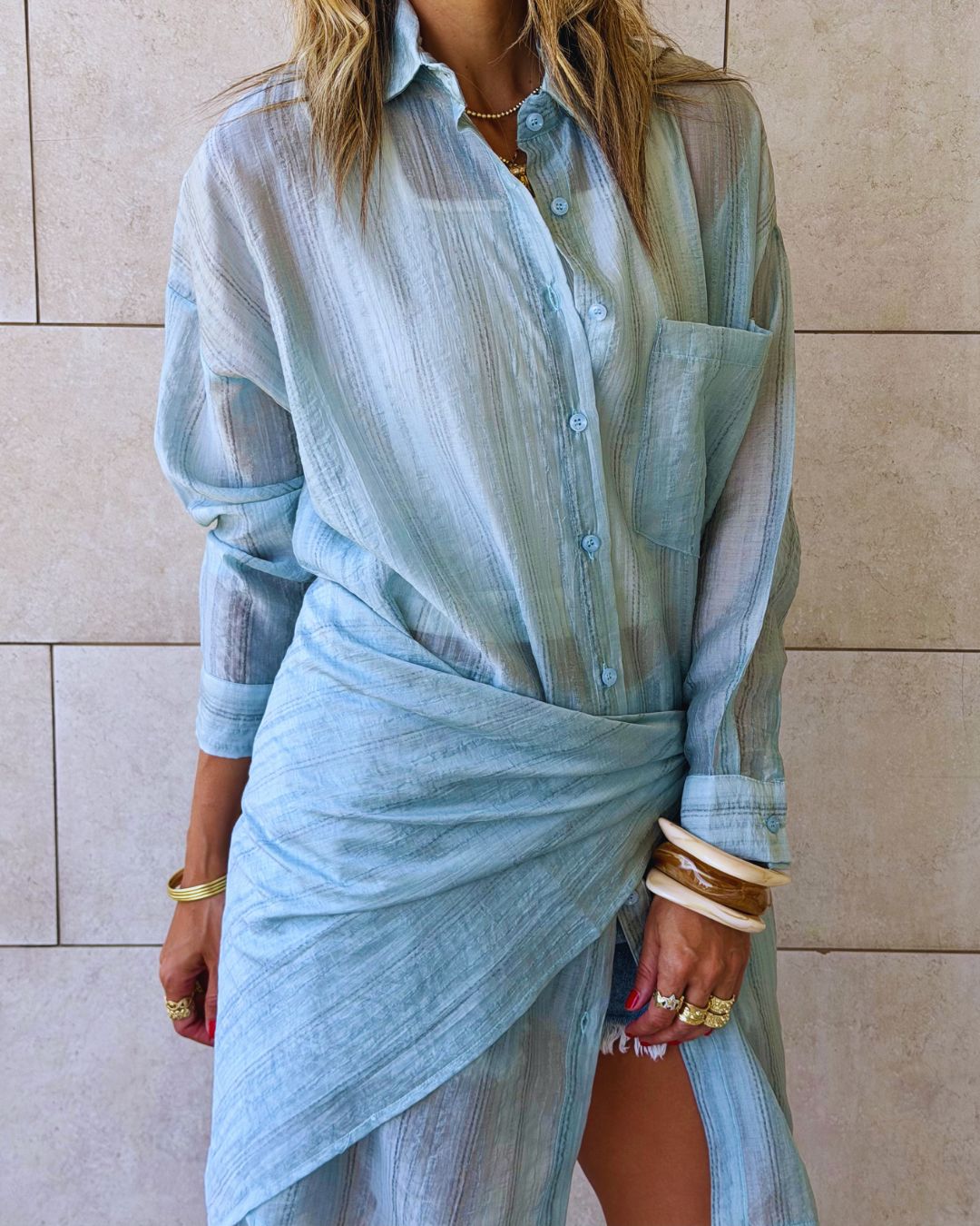 Baby Blue Barefoot Breeze Set