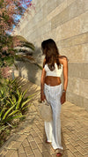White Bohemian Girly Pants