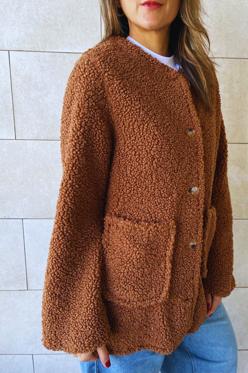 Camel Teddy Bear Jacket